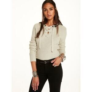 MAISON SCOTCH Lace Up Pullover Nomadic Dreamers Sweater